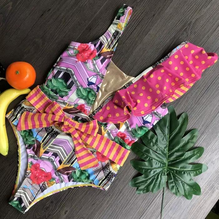 RUOTONGSEPT 2023 femmes maillot de bain à bretelles maillot de bain bandeau dos nu Sexy une pièce à 