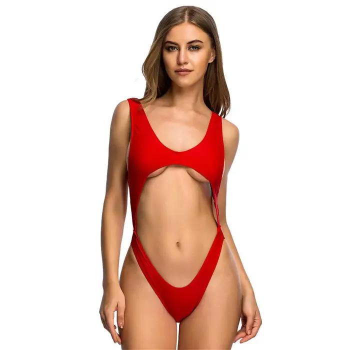 Nouveau maillot de bain une pièce sexy monokini avec effet ventre plat pour femme V110C