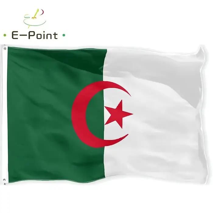 Drapeau national algérien 2ft*3ft (60*90cm) 3ft*5ft (90*150cm) – Décorations de Noël pour la maison,