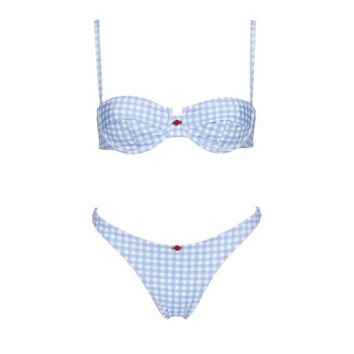 Bikini bandeau push-up pour femme 2026, maillot de bain sexy, ensemble bikini brésilien, string, mai