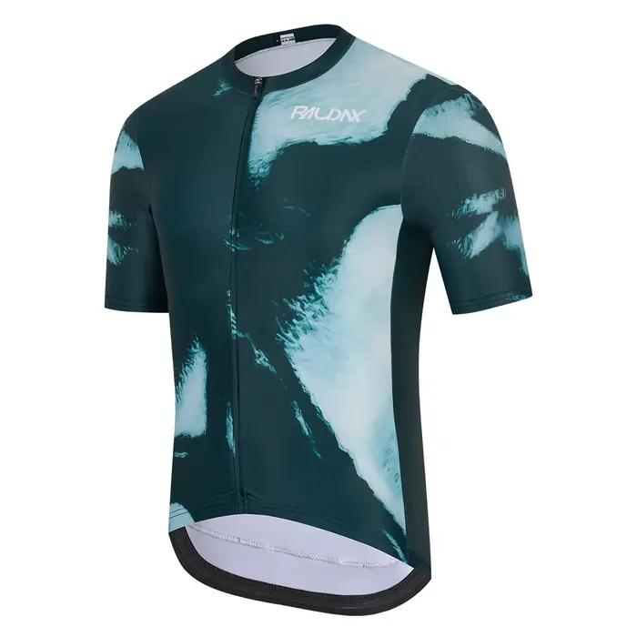 Raudax – Maillot de cyclisme à manches courtes pour hommes, 3 couleurs, hauts de course, vêtements d