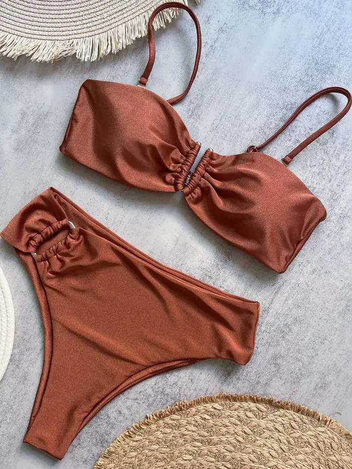Bandeau Bikini Push Up femmes maillots de bain 2025 Sexy maillot de bain pour femme brésilien Bikini