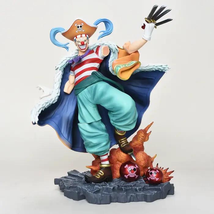Figurine Buggy de l'anime ONE PIECE, figurine d'action Buggy, ornement de bureau, statue, modèle de 