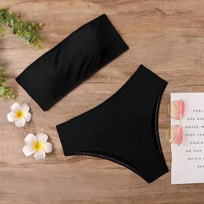2023 Nouveau sport sexy bikini rayure taille haute maillot de bain maillot de bain pour femme costum