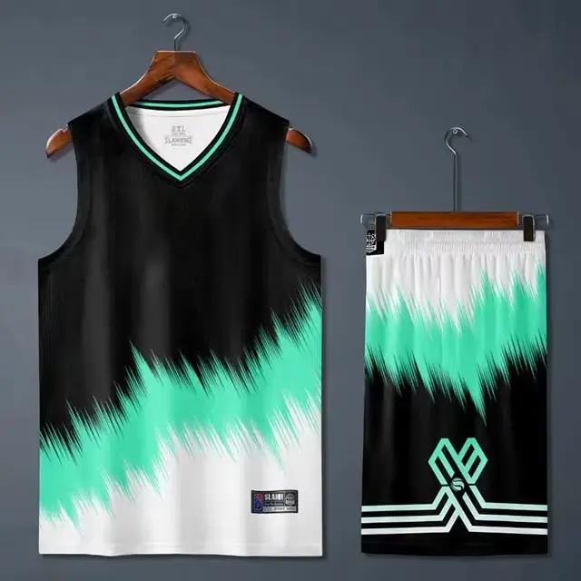 Maillot de basket-ball pour hommes et femmes, ensemble de short de basket-ball vierge, vêtements de 