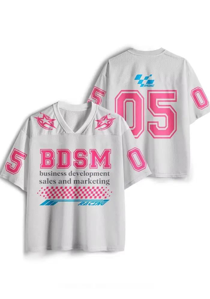 Nouveau T-shirt de sport à manches courtes New Jersey 2026, T-shirt à manches courtes col en V, Mail