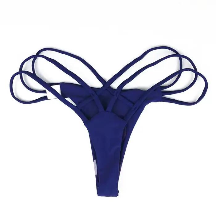 Maillot de bain brésilien pour femmes, culotte tanga, bikini effronté, culotte string, culotte tanga