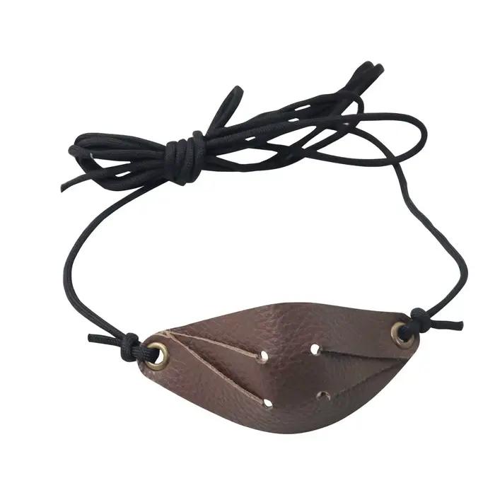 Sangle en cuir, accessoire de randonnée et de tir en plein air, pour lancer des balles de baseball, 
