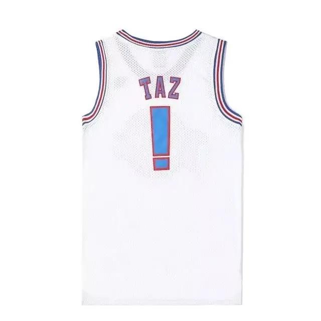 Maillot de basket-ball Jordan 23 Tune Squad pour toute la famille, imprimé film, sans manches, col r