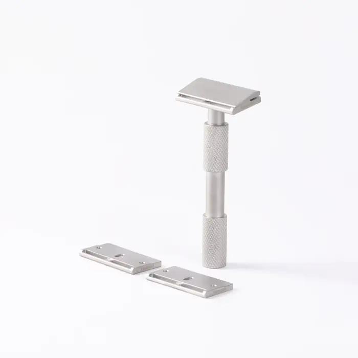 Rasoir de sécurité YAQI Aileron GEM Blade - Rasoir de rasage traditionnel avec 3 lames pour une coup