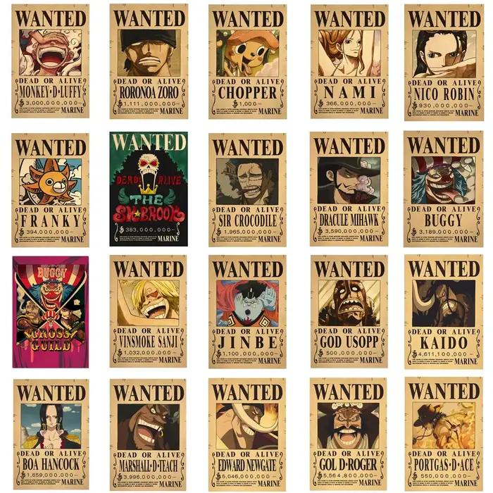 Une pièce figurine d'action Bounty affiche 20 pièces moins cher artisanat impression mur Vintage fil