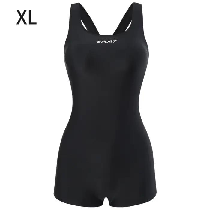 Maillot de bain une pièce à bretelles croisées avec coussinet de poitrine, grande taille, résistant 