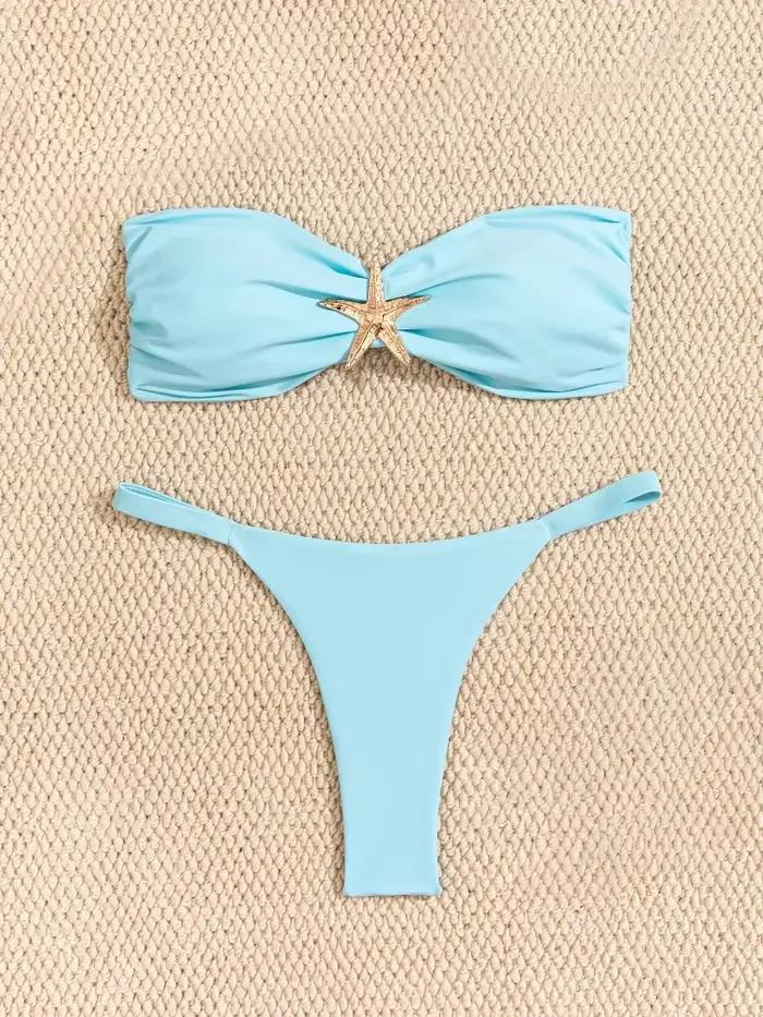 2026 Ensemble micro bikini push-up sexy pour femme, maillot de bain brésilien bandeau, tenue de plag