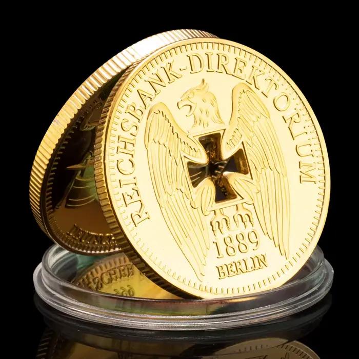 Reichsbank-Direktorium allemand de la guerre mondiale, croix creuse, aigle, pièce commémorative plaq