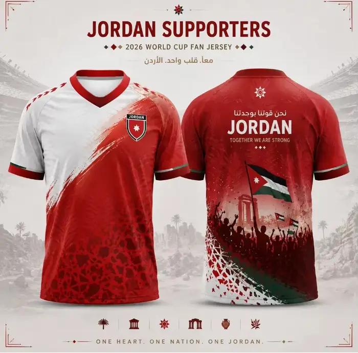 T-shirt unisexe imprimé en 3D Jordan 2026 Fan Red Jersey, adapté aux motos et aux sports, vêtements 