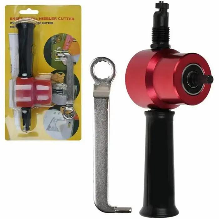 Grignoteuse de coupe de métal à Double tête, grignoteuse de tôle, outil de coupe de scie, fixation d