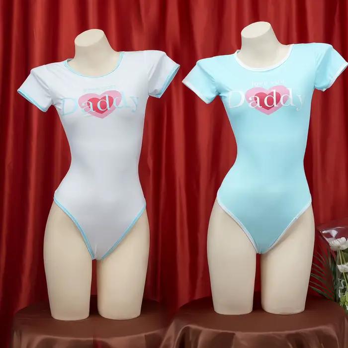 Maillot de bain une pièce pour femme, costume de batterie anime, costume de batterie rick, maillot de bain fille mignon, maillot de bain pour femme, bikini de jeu, imprimé lettre, bord de mer, vacance
