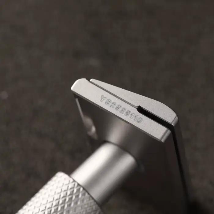 Rasoir de sécurité YAQI Aileron GEM Blade - Rasoir de rasage traditionnel avec 3 lames pour une coupe lisse et confortable