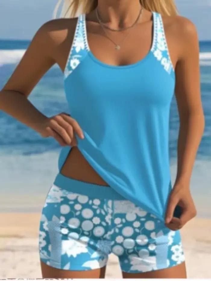 Tankini Nouveau Maillot de Bain Grande Taille Femme