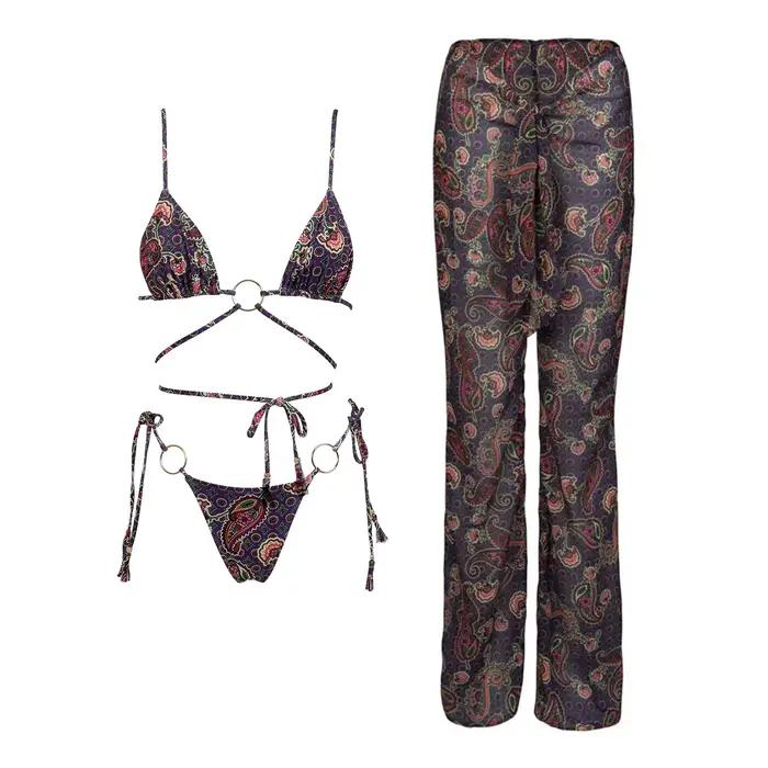 Deux pièces ensemble Bikini femmes Sexy maillot de bain Bandeau Biquini Push Up maillots