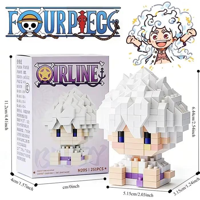 Figurines de construction en micro-blocs ONE PIECE Sun God Nika Luffy, Chopper, Ace, Buggy, modèle 3D anime, mini briques, jouets pour cadeau
