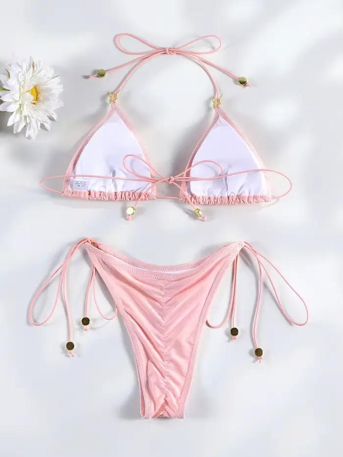 Maillot de bain triangle rose Rinabe 2026