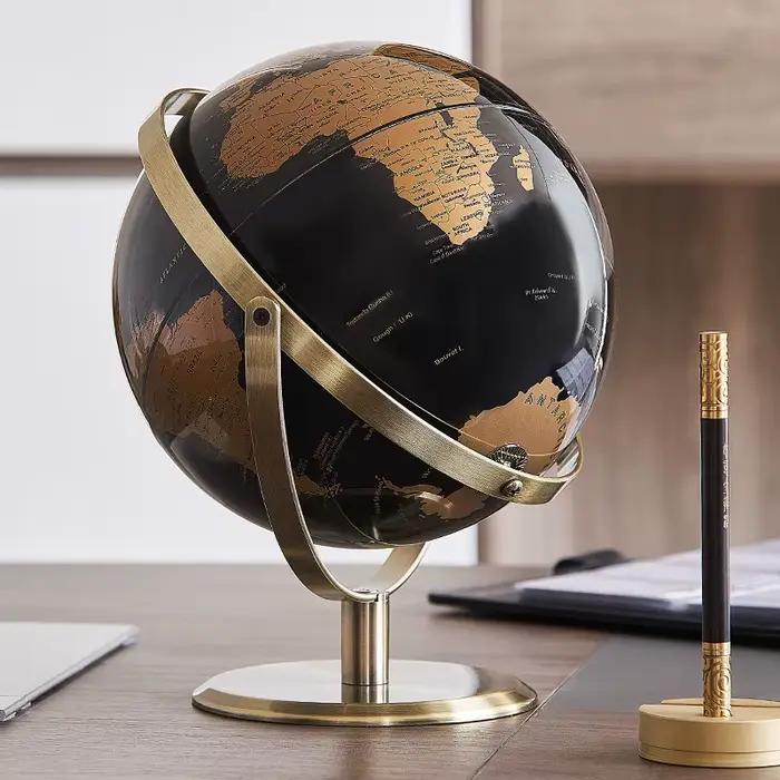Globe terrestre, carte du monde, démonstration pédagogique, bureau, étude, salon, décoration de la maison, fournitures de bureau, 14/20/23 cm, anglais