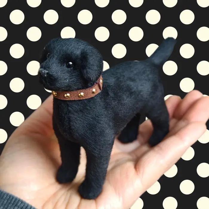 Mini poupée de compagnie imitation série Dalmatien, Caniche, Labrador, petite taille, accessoires pour poupées