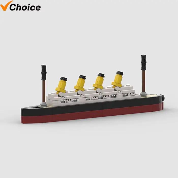 MOC Titanic – blocs de Construction de modèle de bateau de croisière, ensemble de briques, Kit de bateau, ensembles de Construction, jouets à assembler pour enfants, jouets de décoration