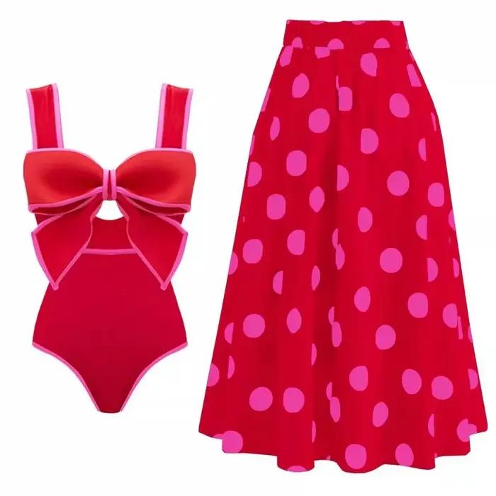 Maillot de bain une pièce noir et blanc pour femme
