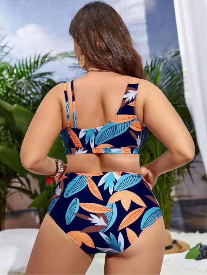 Grande taille taille haute Bikini femmes Push Up grande taille maillot de bain 2025 été Mujer grande taille ventre contrôle maillots de bain Bikini ensembles