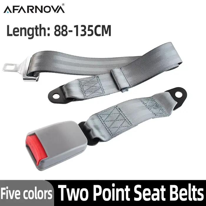 88-135CM universel deux points Simple réglable ceinture de sécurité noir gris voiture véhicule ceinture Extension sangle d'extension accessoires de voiture