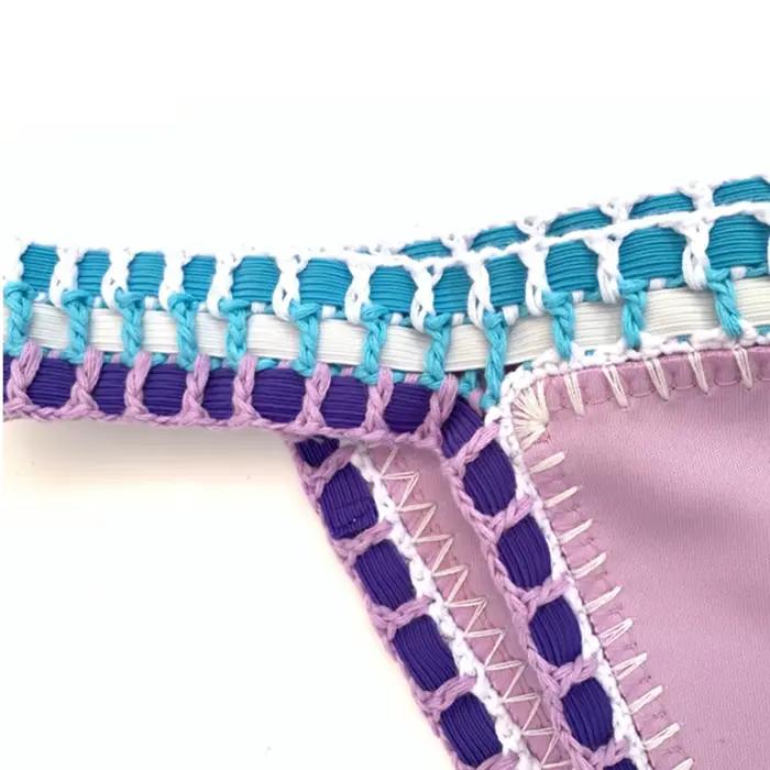 Maillot de bain rouge élastique