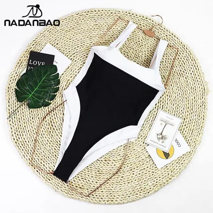 Nadanbao Sexy mode Bikini une pièce maillot de bain taille haute plage Style décontracté
