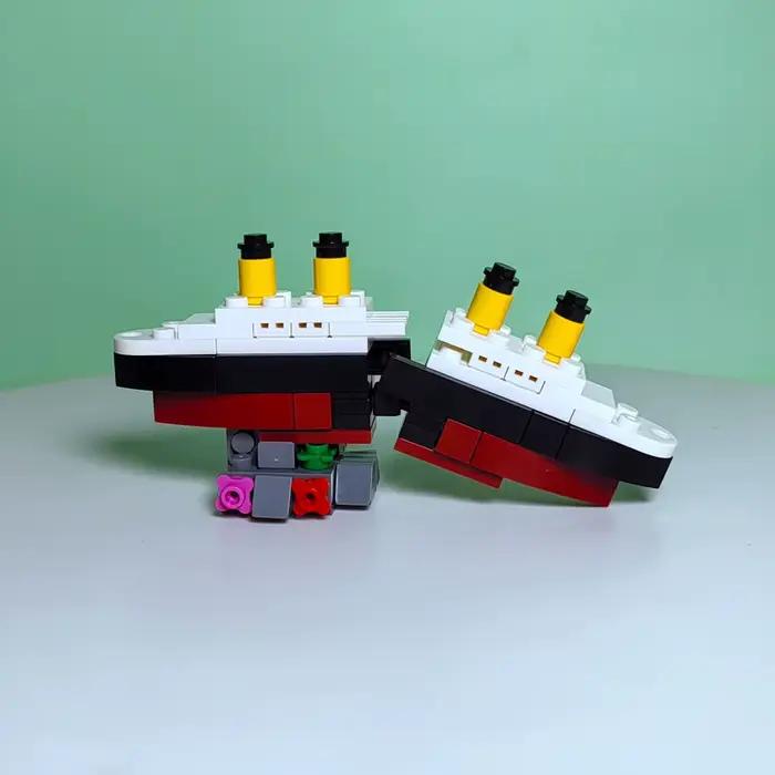 Ensemble de blocs de construction de modèles de bateaux Titanic, inspirés du film, pour cadeaux, kit de pièces, Citys Titanics