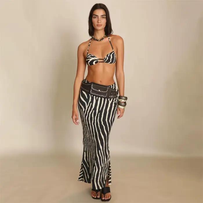Ensemble bikini 3 pièces Zebra
