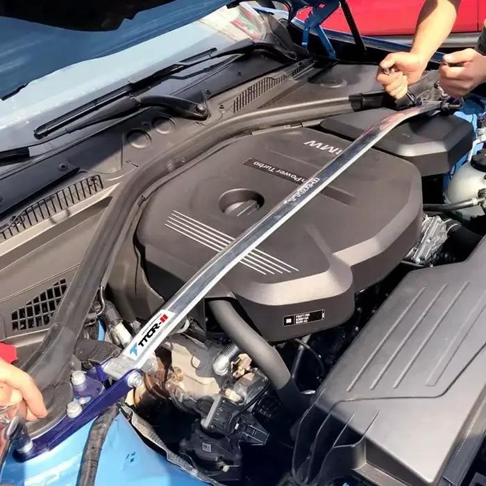 Barre de support de tour supérieure avant, barre de moteur de voiture, barre stabilisatrice de tour supérieure avant pour BMW série 1 3 F20 F21 F30 2017 2018 2019