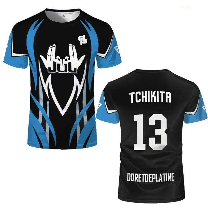 Maillot de football pour homme 2026 Été JUL TCHIKITA 13 – Séchage rapide, respirant, style Hip Hop Streetwear, haut d'entraînement