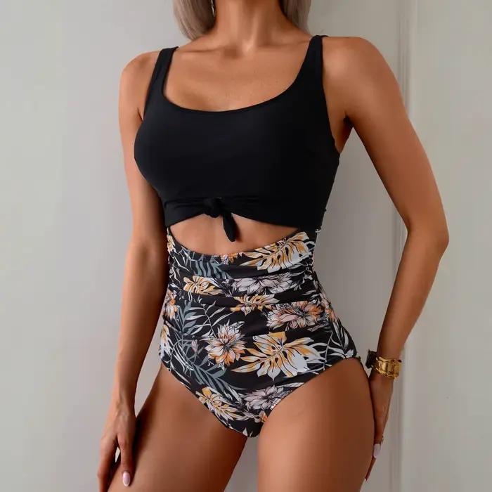 Maillot de bain d'été à imprimé floral