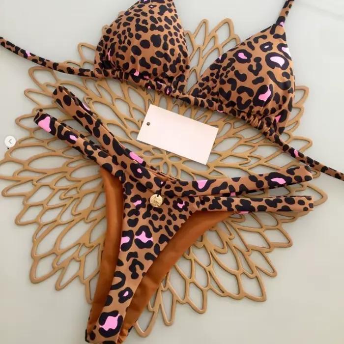 Nouvel ensemble bikini sexy pour femme 2026 – Maillot de bain brésilien string pour vacances à la plage