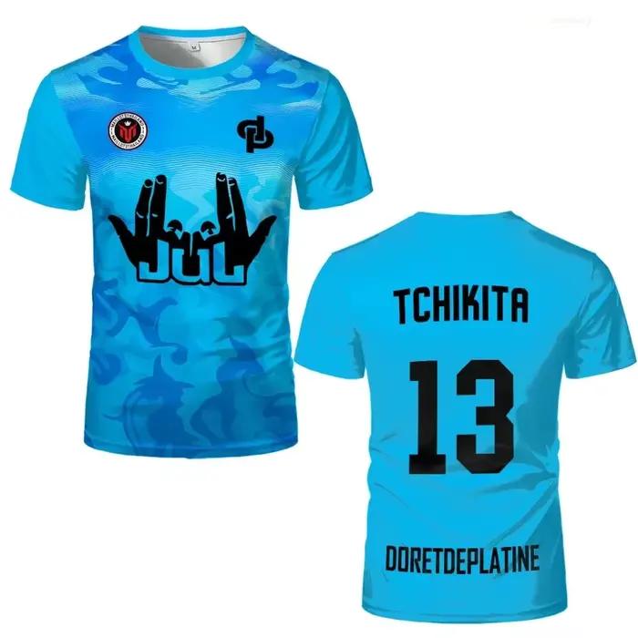 25 nouveau Maillot d'été JUL Jersey Tchikita jeunesse respirant séchage rapide formation Football T-shirt hommes et femmes mode sport t-shirts