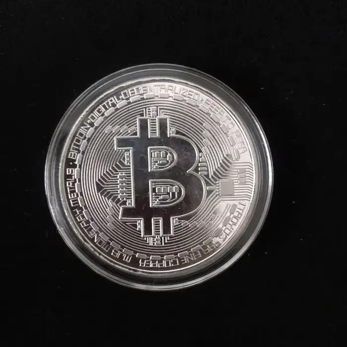 Pièce de monnaie Bitcoin plaquée or, Collection d'art à collectionner, cadeau commémoratif physique, Casascius Bit BTC, Imitation Antique en métal