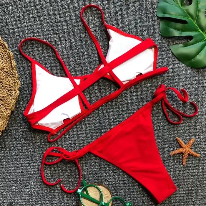 Bikini 2026 Sexy Hollow Swimwear Swimsuit Women Bikinis Set Bathing Suit Beach