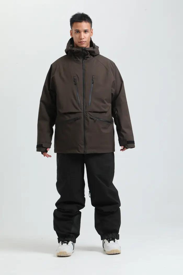 2025 GSOU SNOW tenue de ski pour hommes Sports de plein air d'hiver Double planche chaud respirant imperméable coupe-vent ensemble de Snowboard