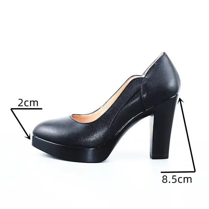 Escarpins élégants pour femmes, petites tailles 32-43, à talons carrés hauts, collection Printemps 2026, pour le bureau et les mariages