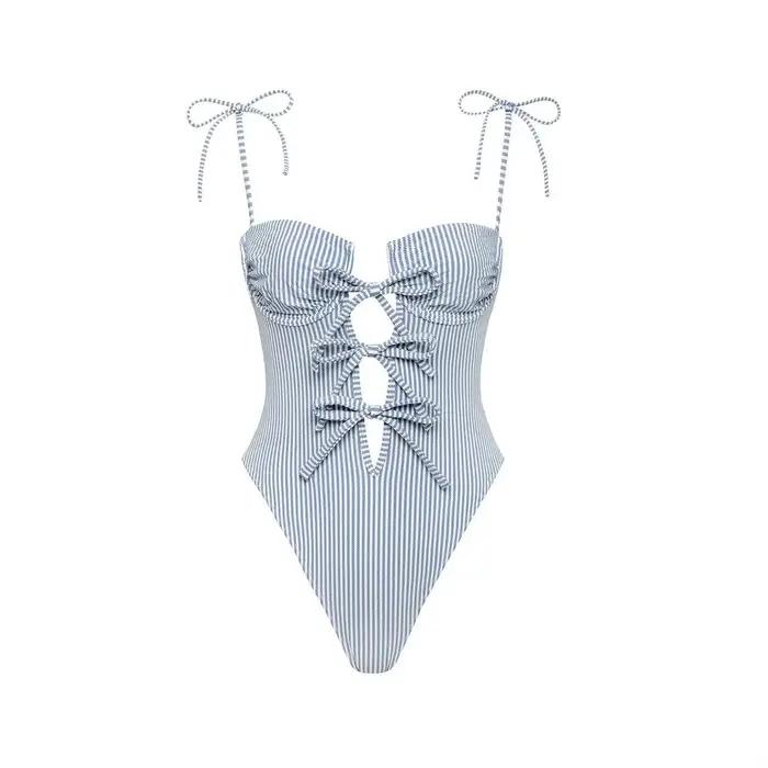 Maillot de bain une pièce licou avec couverture pour femmes