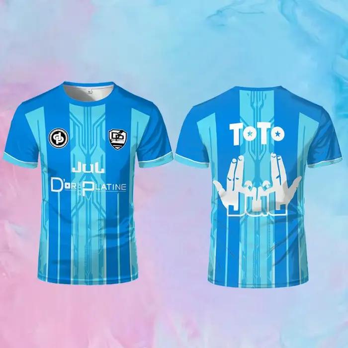 Toto Ninetta Maillot Jul Jersey Rapper français Co-branded Juldtp Chemise de football respirante Garçons Filles Tops cadeaux confortables
