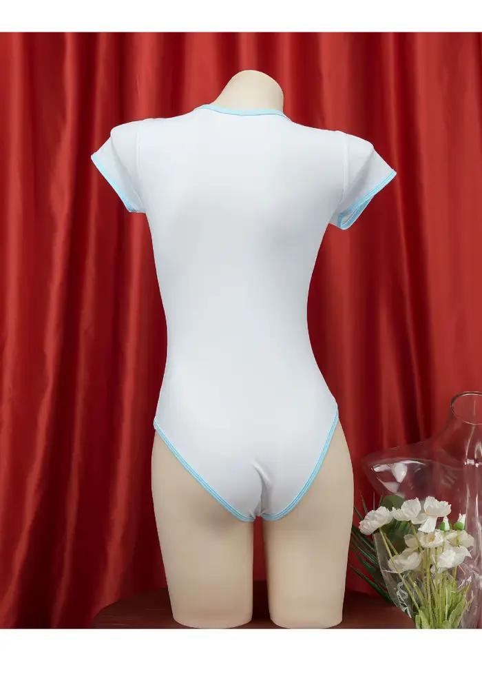 Maillot de bain une pièce pour femme, costume de batterie anime, costume de batterie rick, maillot de bain fille mignon, maillot de bain pour femme, bikini de jeu, imprimé lettre, bord de mer, vacance