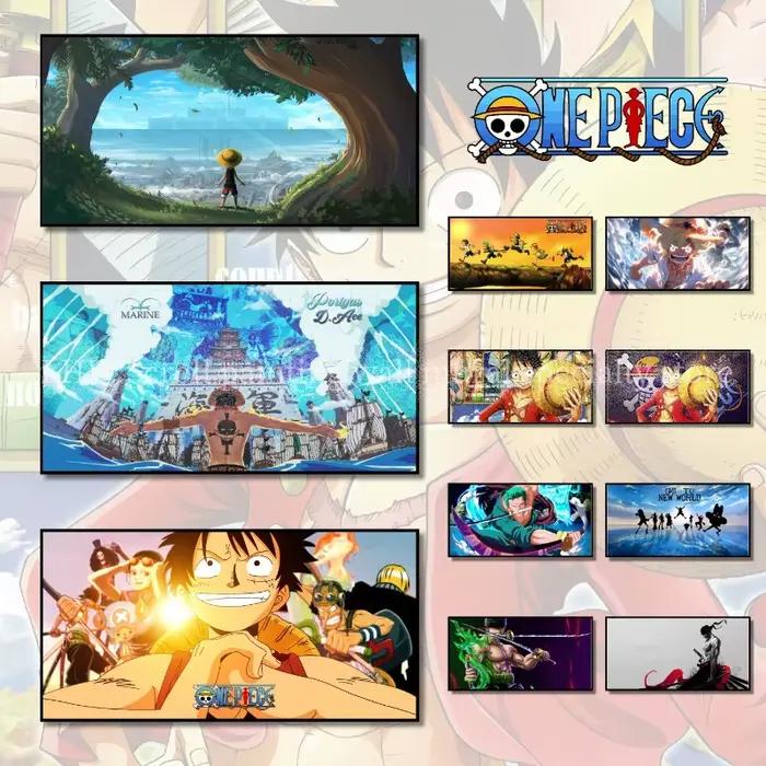 Affiche d'art de la collection de personnages One Piece pour la décoration murale du salon et de la chambre, cadeau d'anniversaire limité, papier peint manga