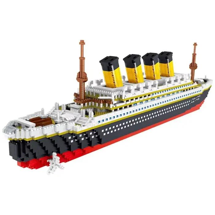 Blocs de Construction de bateau de croisière modèle Titanic, 4000 + pièces, Collection de briques de bateau MOC, jouets de Construction à monter soi-même, cadeau pour enfants